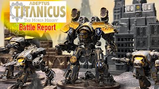 Adeptus Titanicus Quick Fire Battle Report [upl. by Furgeson]