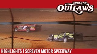 World of Outlaws Craftsman Late Models Screven Motor Speedway February 17 2017  HIGHLIGHTS [upl. by Paulita861]