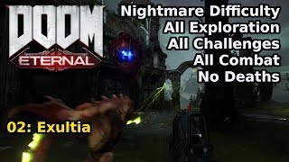 Doom Eternal  02 Exultia Nightmare 100 [upl. by Alisander]