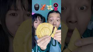 Squid Game Mukbang ASMR 🦑🥵honeycomb candy dalgona asmr mukbang [upl. by Nosimaj]