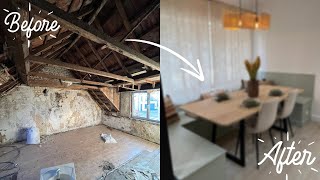 TIMELAPSE RENOVATION 1 YEAR  FROM A HORRIBLE HOUSE TO A WELCOMING HOME FOR MOTHERINLAW [upl. by Gamber315]