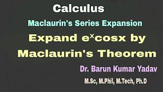 Maclaurin SeriesMaclaurin TheoremCalculusPart 9 barunmaths [upl. by Misha221]