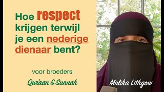 Hoe respect krijgen als nederige dienaar zusterMalikaLithgow [upl. by Inah]