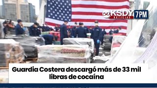 KSDY Noticias 7PM  Guardia Costera descargó más de 33 mil libras de cocaína incautadada [upl. by Sire85]