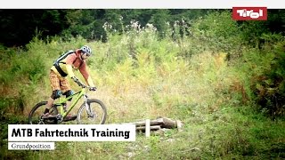 MTB Fahrtechnik Training 2 Mountainbike Grundlagentraining Position Tutorial [upl. by Eldwun422]