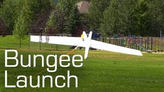 Foamboard Bungee Launch Glider  RCTESTFLIGHT [upl. by Loraine]