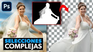 Haz selecciones complejas en Photoshop ¡RECORTES PERFECTOS [upl. by Housum]