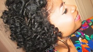 BANTU KNOT OUT on Natural Hair Straightened [upl. by Attekram999]