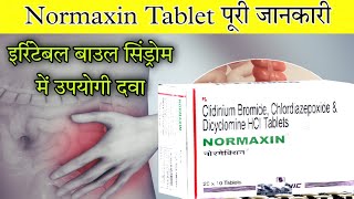 Normaxin Tablet  Clidinium bromide chlordiazepoxide and dicyclomine hcl tablet  Uses  Dose [upl. by Meela380]