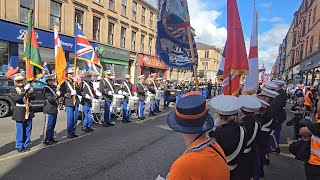 Mourne Young Defenders Flute Band Kinkeel  Glasgow Boyne Celebrations 6thJuly 2024 [upl. by Anerak638]