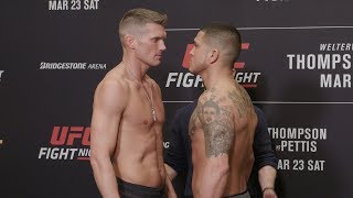 UFC Nashville Weighin Faceoffs [upl. by Sihon]