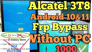 Alcatel Tab 3T8 Frp Bypass Final Solution  Alcatel 3T8 Frp bypass Screen lock Not Working Solution [upl. by Merna64]