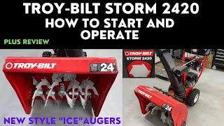 How to Start and Operate TroyBilt 2420 Snow Blower [upl. by Rhynd]