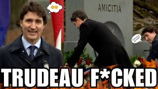 Justin Trudeau FAILS And Needs HELP While Tributing Soliders [upl. by Sorcim55]