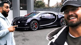 Lord Aleem Arrives in his £3 Million Bugatti Chiron for a Wrap [upl. by Omle]