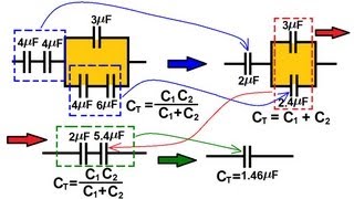 Physics 39 Capacitors 4 of 37 Capacitors in Series and Parallel 24 [upl. by Affer]