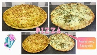 Pizza  poulet curry et savoyarde 🍕 [upl. by Rakia]