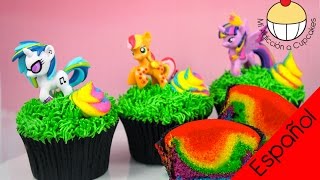 Cupcakes de Poops Arcoíris de Unicornios  ¡Edición de Mi Pequeño Pony Por Cupcake Addiction [upl. by Madea]