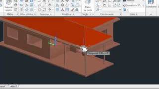 Aula de AutoCad casa 3d part 3 de 4 [upl. by Ynots]