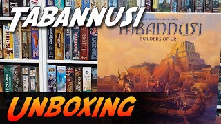 Tabannusi Builders of Ur  Brettspiel Unboxing BoardampDice [upl. by Monjo301]