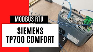 Komunikacja MODBUS HMI TP700 Comfort jako MASTER Podłączenie i szybki start [upl. by Eelyam]