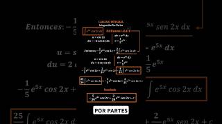 Integración por Partes  Calculo Integral maths mathematics hazlotumismo [upl. by Strader]