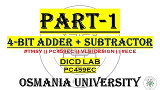 Experiment 1b  4bit adder and subtractor  Verilog Code Working Explanation  verilog [upl. by Mittel452]