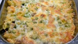 Pasta al forno con piselli e salsiccia [upl. by Fording]