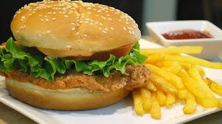 KFC Style Crispy Chicken Burger Zinger Burger [upl. by Assilat551]