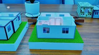 Double wing expansion container house model display [upl. by Elda]