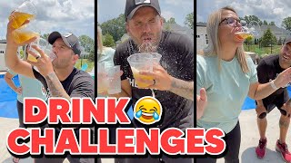 Trying DRINK CHALLENGES Gone Wrong [upl. by Nosned787]