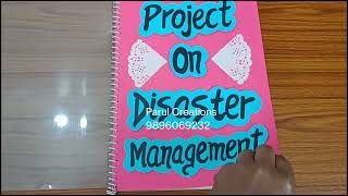 Project on Disaster Management Class 9th  Social Science Project on Disaster Management Class 9 [upl. by Tenaej]