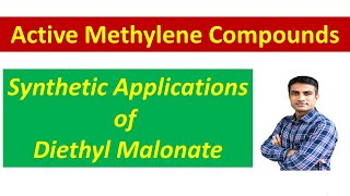 Synthetic applications of Diethyl malonate Malonic ester  Dr Bharat Baria [upl. by Gosney75]