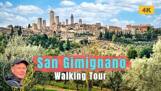 San Gimignano  Walking Tour  Toskana  Italy  🇮🇹 4K [upl. by Ahsetra176]