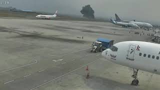 Deadliest Airplane crash caught on CCTV  Tribhuvan International Airport  NEPAL [upl. by Ydaj403]