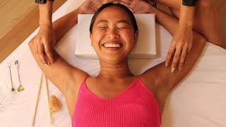 ASMR Underarm Massage Whispers and Tingles with EJ [upl. by Spindell]