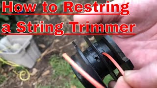 How To Restring a String Trimmer [upl. by Nedi]