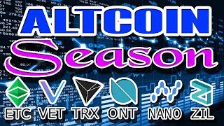 Has ALTCOIN SEASON Begun Vechain VET Ontology ONT Zilliqa ZIL Nano NANO ALL UP [upl. by Aicrop]