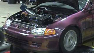 B20 Vtec 263 WHP 93 pump gas Kingmotorsports [upl. by Elurd]