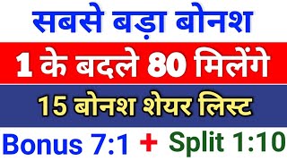 सबसे बड़ा बोनश ◾ bonus share latest news ◾ bonus amp split [upl. by Musser]