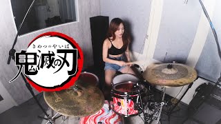 【鬼滅の刃OP Drum Cover】  紅蓮華 Gurenge Demon Slayer Kimetsu no Yaiba [upl. by Harriman175]