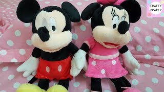 Mickey Mouse and Minnie Mouse Doll UNBOXING  Mickey Mouse and Minnie Mouse Plush toy  Toy Review [upl. by Nohsauq]