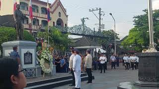 Pagaalay ng Bulaklak sa bantayog ni HenEmilio Aguinaldosa ika126th Independence day [upl. by Janka107]