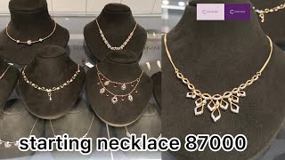 Latest Diamond Necklace Designs With PriceCaratlaneDiamond NecklaceNecklaceNehavlog [upl. by Anaoy736]