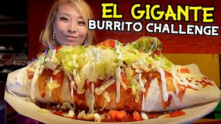 EL GIGANTE BURRITO at Bandidos Mexican Cafe in Chapel Hill NEW RECORD RainaisCrazy [upl. by Ientruoc]