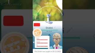 DRATINI Community day 2022  evolving hundo Dratini in Dragonair➡️Dragonite [upl. by Ailhad36]