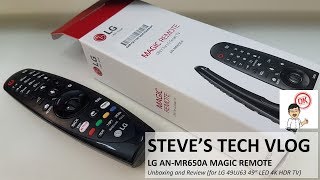 LG ANMR650A Magic Remote Unboxing and Review for LG 49UJ63 49” LED 4K HDR Smart TV [upl. by Tiernan]