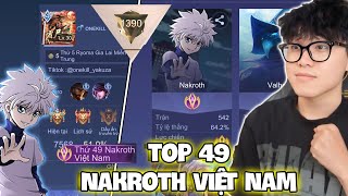 VUX GẶP ONE KILL THÁCH ĐẤU VÀ MỘT ĐÊM ĐẤU ĐỈNH CAO 1300 ĐIỂM NAKROTH TOP 49 VIỆT NAM [upl. by Acillegna]