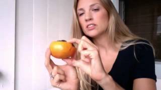 How to eat Persimmon Fuyu variety [upl. by Okoyk]