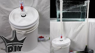 HOW TO Build an XL aquarium canister filter with a 5 gallon bucket  2 of 2 [upl. by Utter]